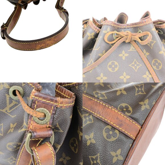 LOUIS VUITTON Petit Noe Drawstring Shoulder Bag Monogram Leather - Picture 9 of 14